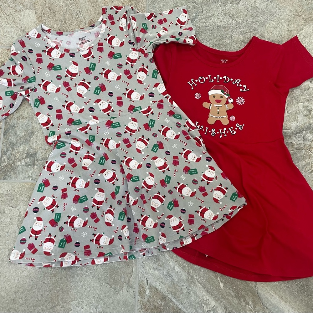 Holiday dresses set of 2 size 4-5